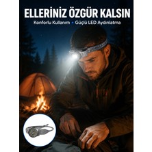 Valor LED Kafa Feneri Ayarlanabilir Baş Bantlı Güçlü Aydınlatma Lambası