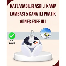Valor Katlanabilir Güneş Enerjili LED Kamp Lambası USB Şarjlı