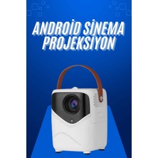 Nurton Hd Ayaklı Portatif Projeksiyon Cihazı Android Işlemcili Sinema Projektörü