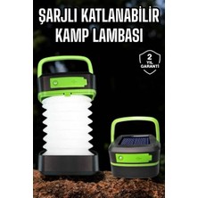 Nurton LED Lamba Kamp Lambası Hafif Taşınabilir Şarj Süreli Akordeon El Fenerli