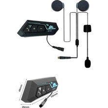 Nurton Bluetooth Kask Kulaklığı Intercom 5.0 Bluetooth Android ve Ios Uyumlu