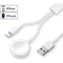 Nurton Ally 2in1 Apple Watch Şarj- Iphone USB Şarj KABLOSU-(5775)