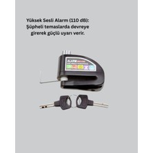 Nurton Titreşim Sensörlü Alarm Disk Kilidi Motosiklet Scooter Bisiklet