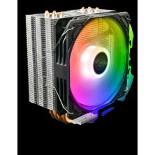 Nurton Gamdıas Boreas E1-410 Argb 120MM Cpu  Kule Tipi Hava Soğutma Doğrudan Temas Teknolojisine Sahip 4 Adet Gelişmiş Bakır Isı Borusu (Amd Am4-Am5 ve Intel Tüm Işlemciler ile UYUMLU)(1923)