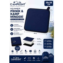 Campesnt Katlanabilir Piknik & Kamp Minderi 38×38 cm – Çanta Hediyeli