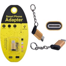 Nurton Mikro USB To Type C Dönüştürücü Çevirici Anahtarlıklı BAŞLIK-(5775)