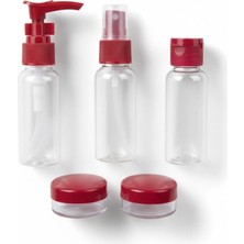 Nurton 5’li Seyahat Boy Kozmetik Şişe Seti 30 ml Çantalı Organizer