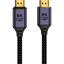 Nurton Ally HDMI To HDMI 8k Hd 2.1uhd Mıknatıs Başlıklı Kablo 1 METRE-(5775)