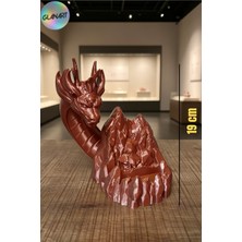 Glanart Hediyelik 3 Boyutlu Ejderha  Temalı Masa Üstü Telefon Tutucu Biblo Obje (3d Filamet  ) 1 Adet