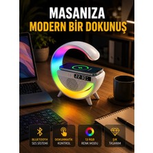 Mercora Tech 13 Renk Seçenekli Kablosuz Şarj Cihazlı LED Lamba