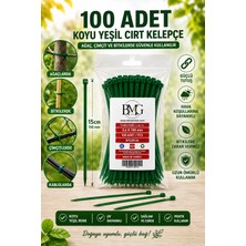 By Mag Yeşil Renk 3.6X150 Cırt Kelepçe 100 Adet Kablo Bağı Özellikli Malzeme