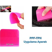 Bezos Ppf/tph Silikon Çekçek Ragle Cam Filmi Çekme Uygulama Aparatı Pembe 6x7.5cm