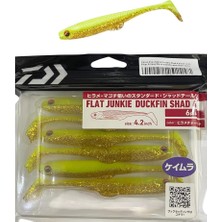 Daiwa Flat Junkie Duckfin Shad 4.2inch 11CM 8.6gr Silikon Yem 6 Adet Hirame Chart Gold