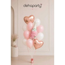 Deha Parti Bekarlığa Veda Balon Buketi Bride To Be Folyo Balon Seti Rose Gold Pembe Parti Süsü