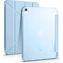 Bezos iPad 2022 10.9 (10.nesil) Kılıf Kalemlikli Mars Tablet Kılıfı - Mavi