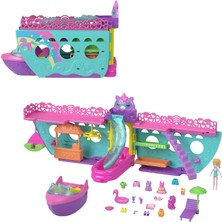 Brf Store Pmstore Polly Pocket Su Oyunu ve Renk Değişimi Aksesuarlarıyla Taşınabilir Tekne Oyun Seti, Unicorn