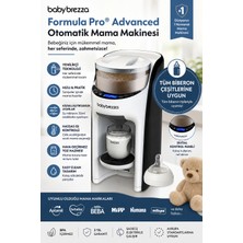 Baby Brezza Pro Otomatik Mama Makinesi – Saniyeler Içinde Ideal Kıvam ve Sıcaklık, Ayarlanabilir Ölçü, Tüm Biberon Çeşitleriyle Uyumlu, Kolay Temizlenebilir Akıllı Mama Hazırlayıcı