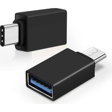 Brf Store Pmstore Pdateknoloji USB 3.0 To Type-C Otg Adaptör Dönüştürücü - 3 Farklı Model (Siyah)