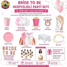 Deha Parti Bride To Be Hediyelikli Parti Seti 8 Kişilik Bekarlığa Veda Süsleri Kişiye Özel Hediyelikli Bridal Shower Parti Malzemeleri Balon Seti Banner Kuşak Taç Kürdan Masa Süsleme Seti