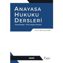Brf Store Pmstore Anayasa Hukuku Dersleri Genel Esaslar – Türk Anayasa Hukuku 7. Baskı