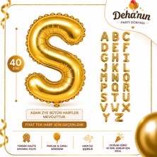 Deha Parti S Harf Gold Folyo Balon 40CM