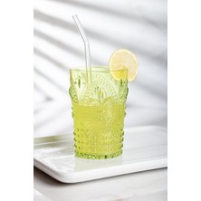 Bezos Akrilik Yeşil 6'lı Kısa Bardak & Su Meşrubat Kahve Yanı Bardağı 400 ml ( Cam Değildir )