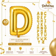 Deha Parti D Harf Gold Folyo Balon 40CM