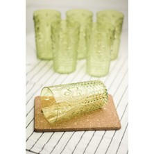 Bezos Akrilik Yeşil 6 Lı Uzun Bardak & Su Meşrubat Bardağı 750 ml ( Büyük Boy & Cam Değildir )