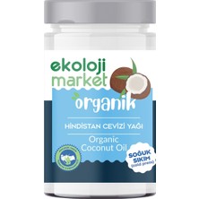 Ekoloji Market Organik Glutensiz  Hindistan Cevizi Yağı Soğuk Sıkım 300 Gr.