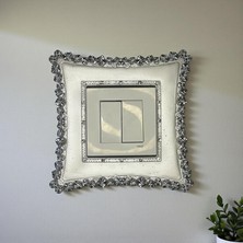 Biblo Home Beyaz-Gümüş Taşlı Prizlik