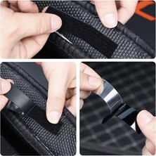 Bezos Araç Ev Ofis Çok Amaçlı Kaydırmaz Çift Taraflı Cırt Velcro Bant 16’lı Set 23X70MM Siyah