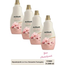 Actisoft Hipoalerjenik Çiçek Rüyası Konsantre Çamaşır Yumuşatıcı 1500 ml x 4 Adet
