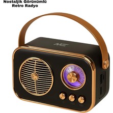 Brf Store Pmstore Vintage Bluetooth Radyo – Tf Kart ve Fm Destekli Taşınabilir Nostaljik Model
