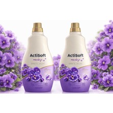 Actisoft Menekşe Konsantre Çamaşır Yumuşatıcısı 1500 ml x 2 Adet – 120 Yıkama