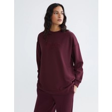 Lc Waikiki Yeni Sezon London Nakışlı Kadın Sweatshirt Tunik