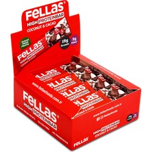 Brf Store Pmstore Fellas Yüksek Protein Bar, Hindistan Cevizli ve Kakaolu, 45GR x 12 Adet