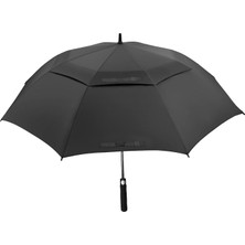 Brf Store Pmstore Zeus&co. Xxl Otomatik Golf Şemsiyesi, 150 cm Çap, Çift Katlı, 2-3 Kişilik, Siyah Pongee Kuma