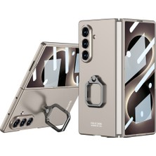 Alan Tech Galaxy Z Fold 8 Ultra Kılıf Zore Kıpta Flip Ring Kamera Korumalı Kapak