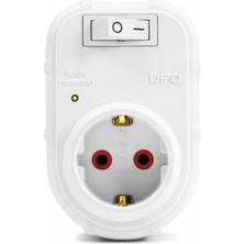 Brf Store Pmstore Ufo Yeni Tekli Akım Korumalı Anahtarlı Topraklı Priz, Sürekli Koruma, 16A 250V, Max 3500W Aş