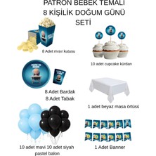 Deha Parti Patron Bebek Temalı 8 Kişilik Doğum Günü Seti