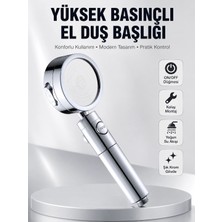 sbodurhome Kolay Montajlı 3 Modlu Yüksek Basınç Duş Başlığı