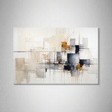 Ahsenico Kanvas Tablo Modern Soyut Kanvas Tablo | Nötr Minimal