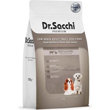 Brf Store Pmstore Dr.sacchi Premium Düşük Tahıllı Sığır Etli ve Kuzu Etli Mini Irk Yetişkin Köpek Maması 1,5 K