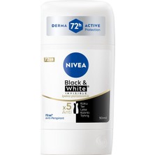 Brf Store Pmstore Nıvea Kadın Stick Deodorant Black&white Invisible Ipeksi Pürüzsüzlük 72 Saat Anti-Perspirant