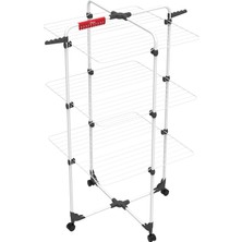 Brf Store Pmstore Vileda Mixer Çelik Dikey Çamaşır Askılığı, Beyaz, 5 x 71 x 127.5 cm