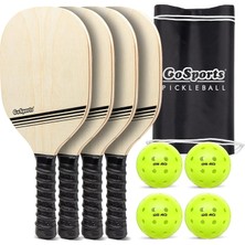 Brf Store Pmstore Gosports 4 Kürekli, 4 Kanallı Turşu Topları ve Taşıma Çantası - Klasik, Retro, Çelik Mavi ve