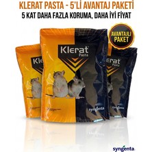Syngenta Klerat Fare Pastası 100 gr (5 Paket - Toplam 500 Gr) - Fırsat Paketi Etkili Fare Ilacı