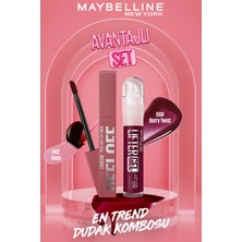 Maybelline New York Lifter Gel - 08 Berry Twist  & Super Stay Peel Off -  02 Haze