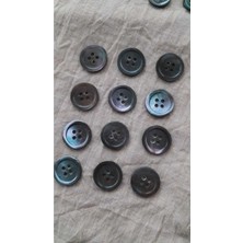 İleri Europe Doğal Hakiki Inci Midye Kabugu   Sedef Düğme 18 mm 12 Adet