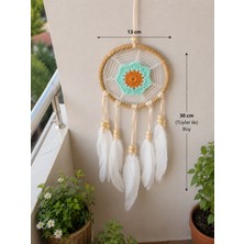El Yapımı Bohem Düş Kapanı – 13 cm Kasnak Çaplı Dekoratif Dream Catcher